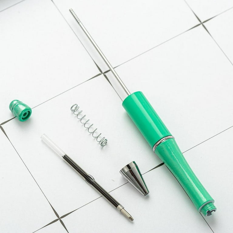 12Pcs Beadable Pens Set Fun DIY Beaded Ballpoint Pen Refillable