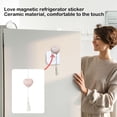 thumbnail image 4 of Xihbxyly Pegatina para Refrigerador con Imán de Arco, Diseño de Corazón de Melocotón, Fuerte Absorción Magnética, Decoración Colgante Multifuncional, Regalo de San Valentín, Decoración Fresca para El, 4 of 6