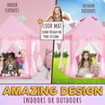 thumbnail image 6 of CJC Princess Castle Playhouse Tent for Girls, Indoor & Outdoor Large Kids Play Tent for Imaginative Games, 55"x53", 6 of 11
