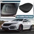 thumbnail image 2 of Wedge Car Seat Cushion Wedge Cushion PU Leather Driver Car Pad Memory Foam Seat, 2 of 5