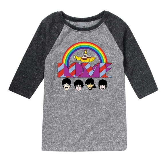 The Beatles - Love Yellow Submarine - Toddler And Youth Raglan