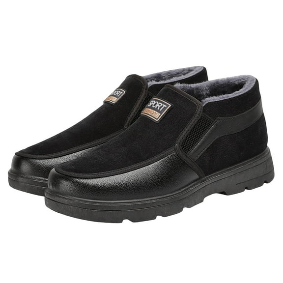 Npasoilc Snow Boots for men,Winter Boots,Ankle Boots and Fluff Boots With Fleece,Fur Lined Short Boots