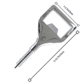 thumbnail image 5 of 2X Ouvre-Bouteille en Métal Vierge en Acier Inoxydable Kit d'Inserts Plats pour Ouvre-Bouteille Matériel Fileté pour Fête, 5 of 5