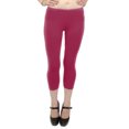 thumbnail image 2 of Vivian's Fashions Capri Leggings - Cotton, Misses Size (Burgundy, 6X), 2 of 3
