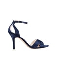 thumbnail image 3 of NINA Womens Navy Crisscross Straps Ankle Strap Padded Venus Stiletto Buckle Dress Sandals 7.5 M, 3 of 4