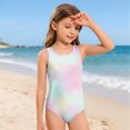 thumbnail image 2 of Grblisyd Girls Swimsuit Size 10-12 Cute Cartoon Bathing Suit Crew Neck One Piece Sporty Quick Dry Girls' Swimwear, 2 of 6
