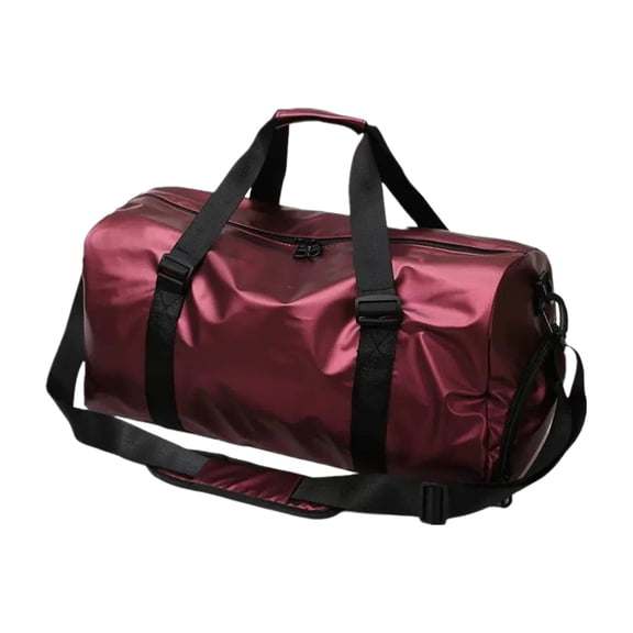 Leodye 1PCS Large Capacity Gym Duffle Bag, Dry Wet Separation Design, Independent Shoe Compartment, for Travel Swim Workout -17.7x9.1in