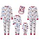 thumbnail image 1 of Pijamas navideños a juego para toda la familia: camiseta de manga larga con estampado de oso y pantalón a cuadros., 1 of 9