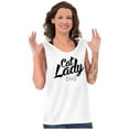 thumbnail image 4 of Cat Lady Officially Certified Funny Tank Top Tee Shirt Women Brisco Brands S, 4 of 5