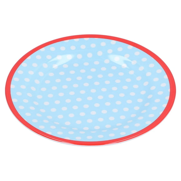 Plato de aperitivos reutilizable, plato de cena de porcelana de imitación de 9 pulgadas, plato de porcelana de imitación resistente y resistente