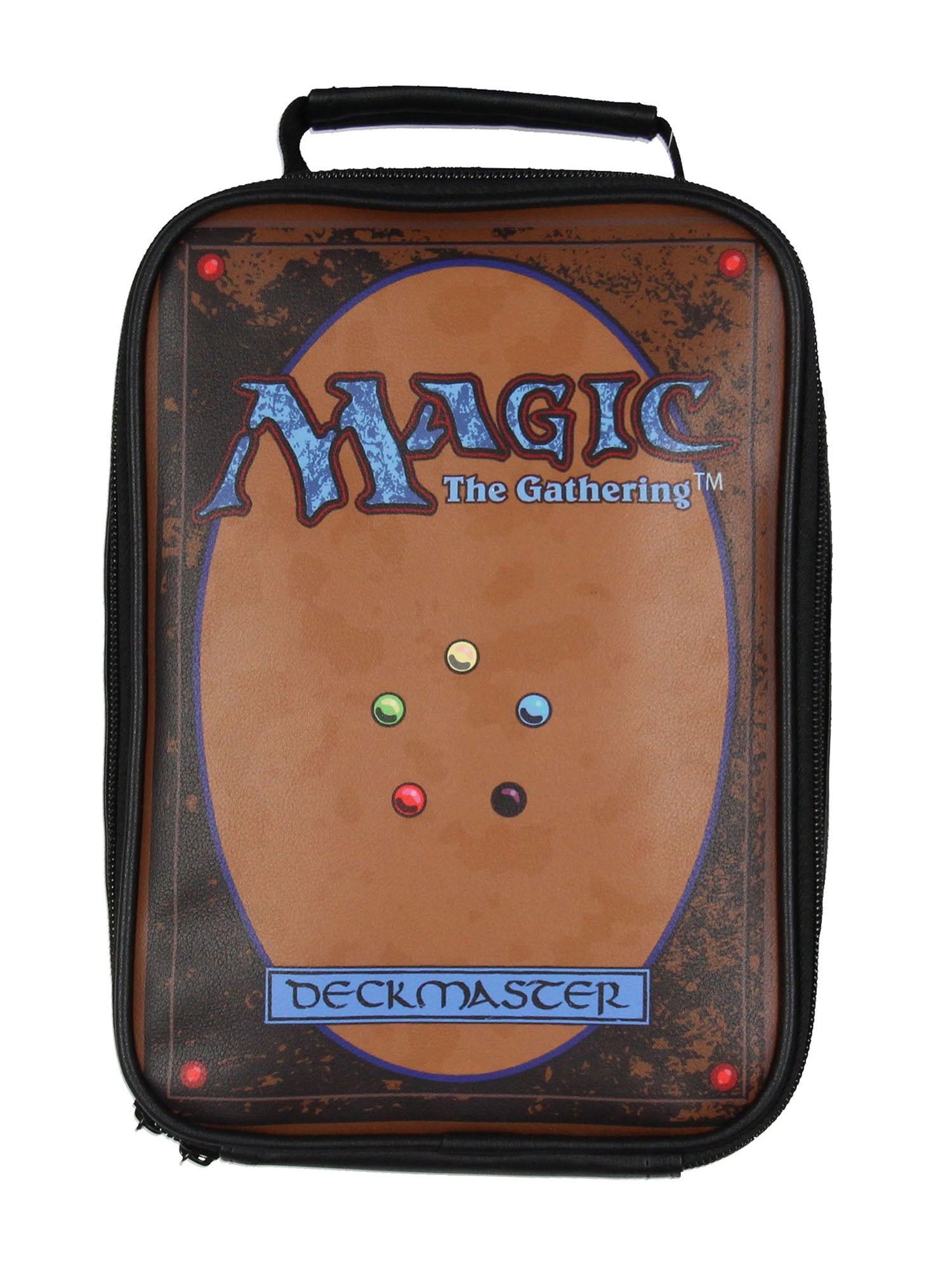 Magic the Gathering Deckmaster Zip Around Insulated Lunch Box Tote Bag with Carrying Handle 10"