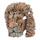 thumbnail image 5 of Estatuilla de busto de Animal con cabeza de león de 5,9 pulgadas, diseño hueco de resina, exquisita estatua de cabeza de león, decoración de busto para escritorios y armarios, 5 of 10