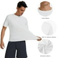 thumbnail image 6 of Men’s UPF 50+ Sun Protection Short Sleeve Shirt Moisture Wicking Tee Running Hiking Outdoor Activities Lightweight Breathable, 6 of 6