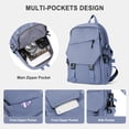 thumbnail image 3 of Mochila coowoz College Waterproof Black 20L para mujeres y hombres, 3 of 6