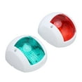 thumbnail image 4 of Boat Bow Lights, PC Red Green Light Yacht Signal Light 1NM Visual Range  For Sailing White, 4 of 8