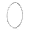 thumbnail image 5 of Wellingsale 2mm 925 Sterling Silver Endless Diamond Cut Polished Hoop Earrings - 45mm Diameter, 5 of 7