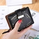 thumbnail image 5 of Cartera para Mujer, Monedero pequeño para Mujer, Cuero Plegable con Tarjetero, CashID, Monedero con Cremallera, Bolsas de Dinero con Cremallera Regalos para Mujer, niña - Negro, 5 of 5
