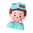 thumbnail image 3 of Tongina Mini Silicone Desk Figurine Miniature Silicone Figurine Art Small Desk Figurines for Cafe Car Dashboard Living Room Apartment Boy, 3 of 8