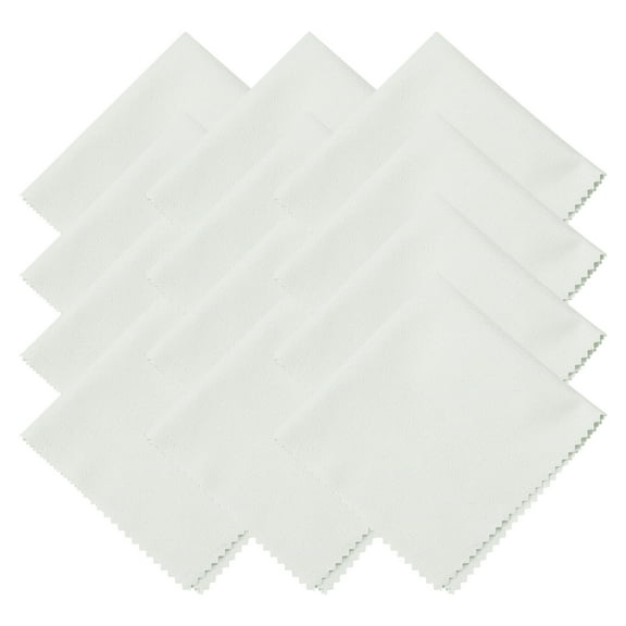 Uxcell 12 Pcs Microfiber Cleaning Cloth for Glasses, 12 x 12 Inch Eyeglass Cleaning Cloth for Electronics Lenses, Gray