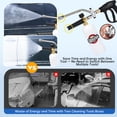thumbnail image 6 of Foam Cannon & Gun Kit with Dual Connector Accessory | Includes 5 Nozzle Tips, 3/8" Quick Swivel Connector, and M22-14/15mm Fittings for Pressure Washer Car Wash, 6 of 9