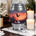 thumbnail image 6 of Eagle Cremation Urns For Mom - Large Memorial Urns For Adult - Keepsake Urn For Adult Male - 1 Large Urn For Ashes - (10&3) Inch Mini Set Of 4, 6 of 7
