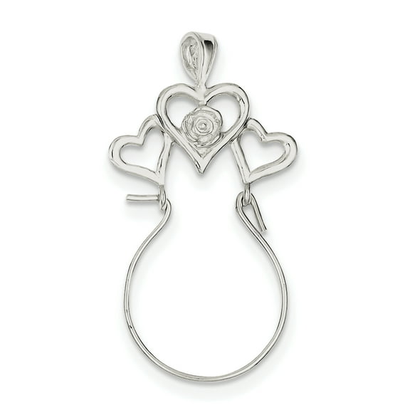 Sterling Silver Heart Charm Holder