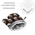 thumbnail image 6 of Naloa Butterfly Skull Oven Mitts and Pot Holders 4 pcs Set, Cooking Baking Grilling Kitchen Oven Glove for Cooking, 6 of 6