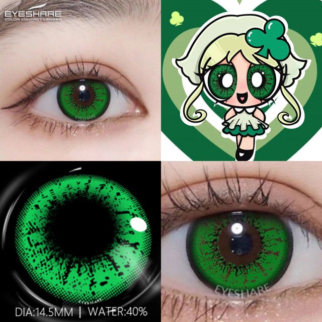 EYESHARE-lentes de contacto azules para Halloween, lentes de contacto de colores para ojos, Anime, Cosplay, 2 piezas