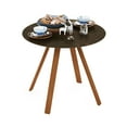 thumbnail image 7 of Furinno Redang Outdoor 4-Leg Round Smart Top Table, Walnut, 7 of 7