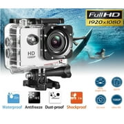 4K Action Sport Waterproof Camera 20 MP Recorder HD 1080P Camcorder Video 170 White Color