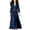Dark Blue, variant on Western Dresses for Women Long Sleeve Lapel Button Shirts Maxi Dress Casual Lightweight for Vacation Beach with Belt Army Green XL