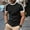 Black, variant on Mens Gym Shirts Qiggri Men Fashion Casual Round Neck Short Sleeve Exercise Top Running Shirts For Men