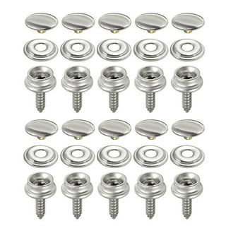 240 Piece 15mm Canvas Snap Kit, TwoWin Marine Grade Snap Fastener Stainless  Steel Snap Buttons with Hole Punch and Setting Tools for Boat Cover