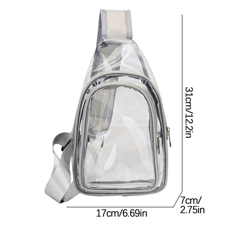 Transparent chest bag sale