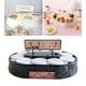 thumbnail image 2 of Expositor giratorio de acrílico Burnoparty para productos, soporte para conos de helado con forma de gofre Negro, 2 of 9