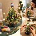 thumbnail image 2 of TACILIP Home Decor, 1PC DIY Beaded Christmas Tree Kit Handmade Mini Tabletop Xmas Tree With Light 3 Styles Topper Decor Gift, Mens Gifts, 2 of 6