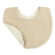 1Pc Cotton Embroidery Double Sided Baby Bibs Baby Girls Saliva Towel Newborn Toddler Baby Boys Feeding Burp Cloths Bandana Scarf H545-1pc-double-side