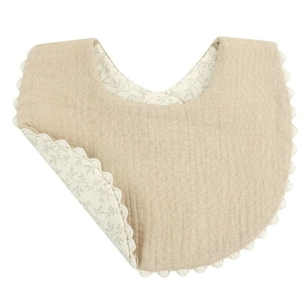 1Pc Cotton Embroidery Double Sided Baby Bibs Baby Girls Saliva Towel Newborn Toddler Baby Boys Feeding Burp Cloths Bandana Scarf H545-1pc-double-side