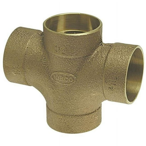 Nibco E270500 2X1-12 in. DWV Cast CXC Double Sanitary Cross Tee