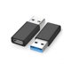 thumbnail image 1 of PAQUETE DE 2 Adaptadores USB-C a USB-A USB 3.0 Negro, 1 of 3