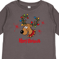 thumbnail image 4 of Inktastic Merry Christmas Reindeer Boys or Girls Long Sleeve Toddler T-Shirt, 4 of 5