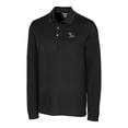 thumbnail image 2 of Men's Cutter & Buck Black Clemson Tigers Vault Advantage Tri-Blend Pique Big & Tall Long Sleeve Polo, 2 of 3