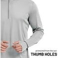 thumbnail image 4 of MIER Men's 1/4 Zip Lightweight Shirt UPF 50+ Sun Protection Long Sleeve Shirt Quick Dry Running Workout Shirts, 4 of 6