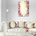thumbnail image 3 of Designart Pink Sakura on Blurred Background - Floral Throw Pillow - 12x20, 3 of 5