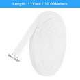 thumbnail image 2 of Twill Tape, 1Pack 11 Yard x 8mm - Cotton Fabric Ribbon, Roll Herringbone Tape for Clothing, Bags (White), 2 of 5