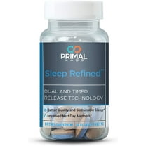 Primal Labs Sleep Refined Time Release Melatonin With 2 Patented Plant Extracts (L-Theanine & Venetron)