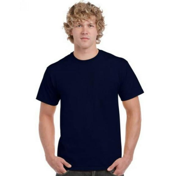 Gildan Men's Ultra Cotton Crewneck T-Shirt, Navy, XXXX-Large