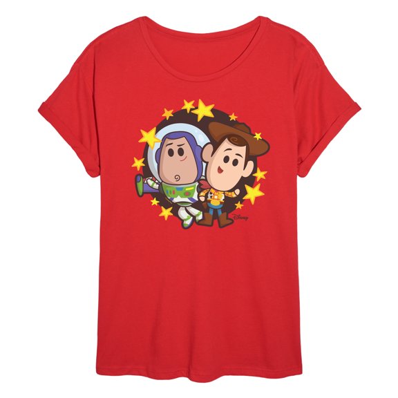 Toy Story 4 - Buzz And Woody - Juniors Ideal Flowy Muscle T-Shirt