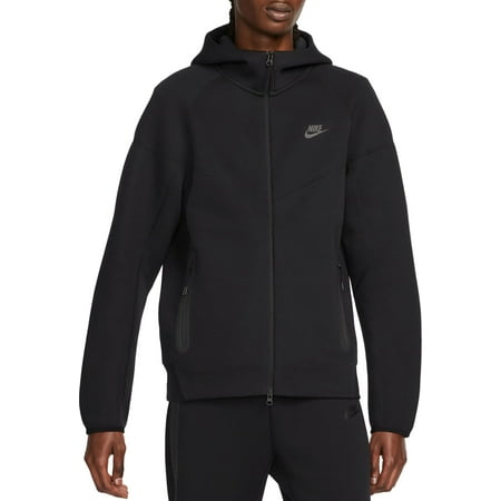 Nike Men's Tech Fleece Full-Zip Windrunner Hoodie (Black, L)