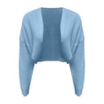 thumbnail image 4 of Likimi Womens Cropped Cardigan Long Sleeve Solid Color Sweater For Women Everyday Wear Casual Soft Knit Tops Size L, 4 of 5